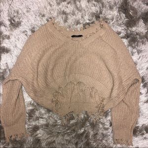 Cropped sweater